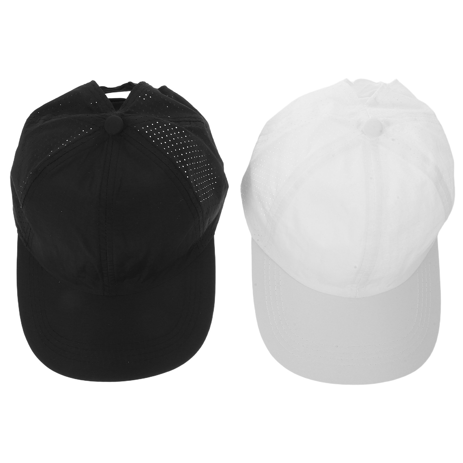 Running Cap Mesh - 2Pcs Ladies Ponytail Baseball Cap Breathable