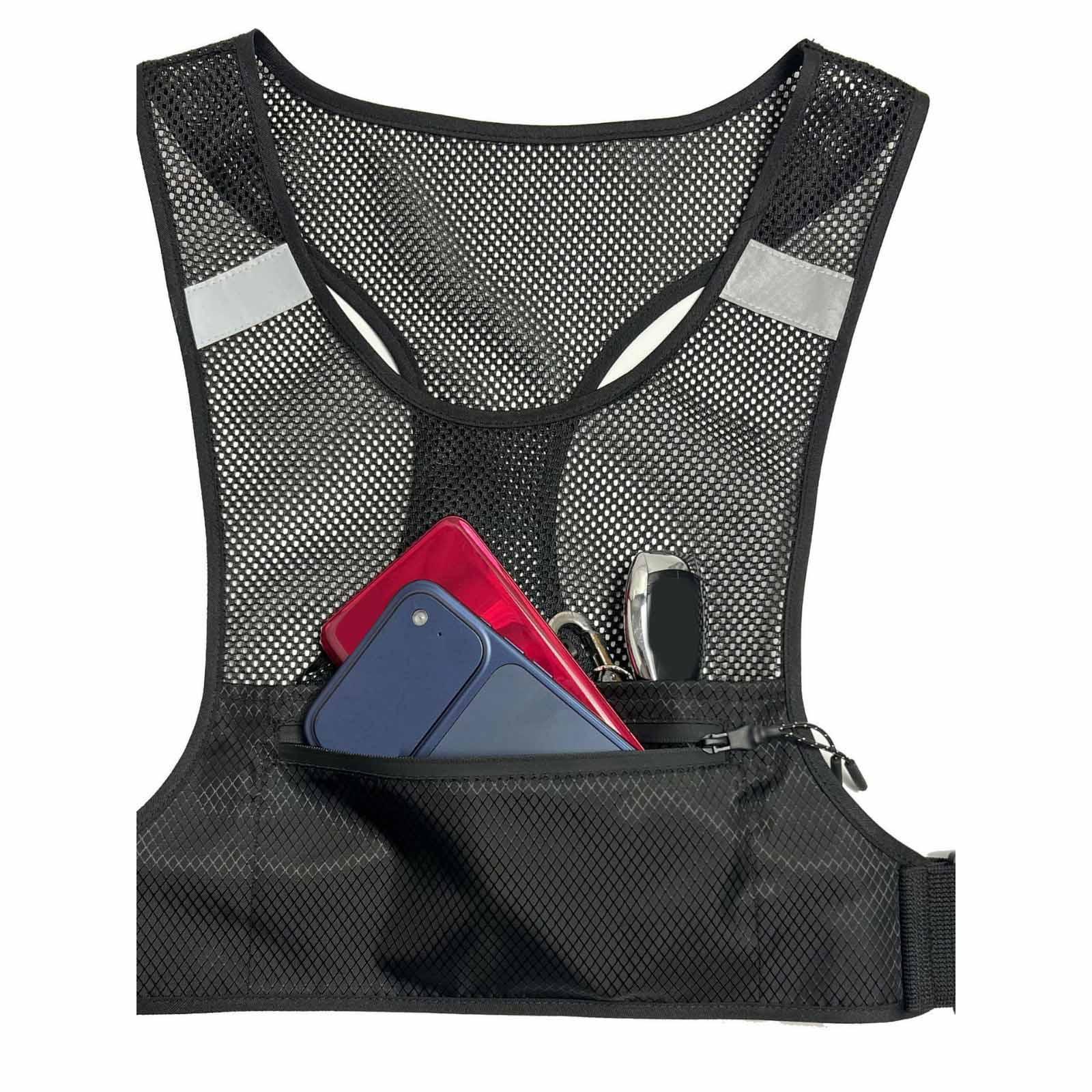 Running Gear Night - Lightweight Breathable Running Vest Safety Reflective