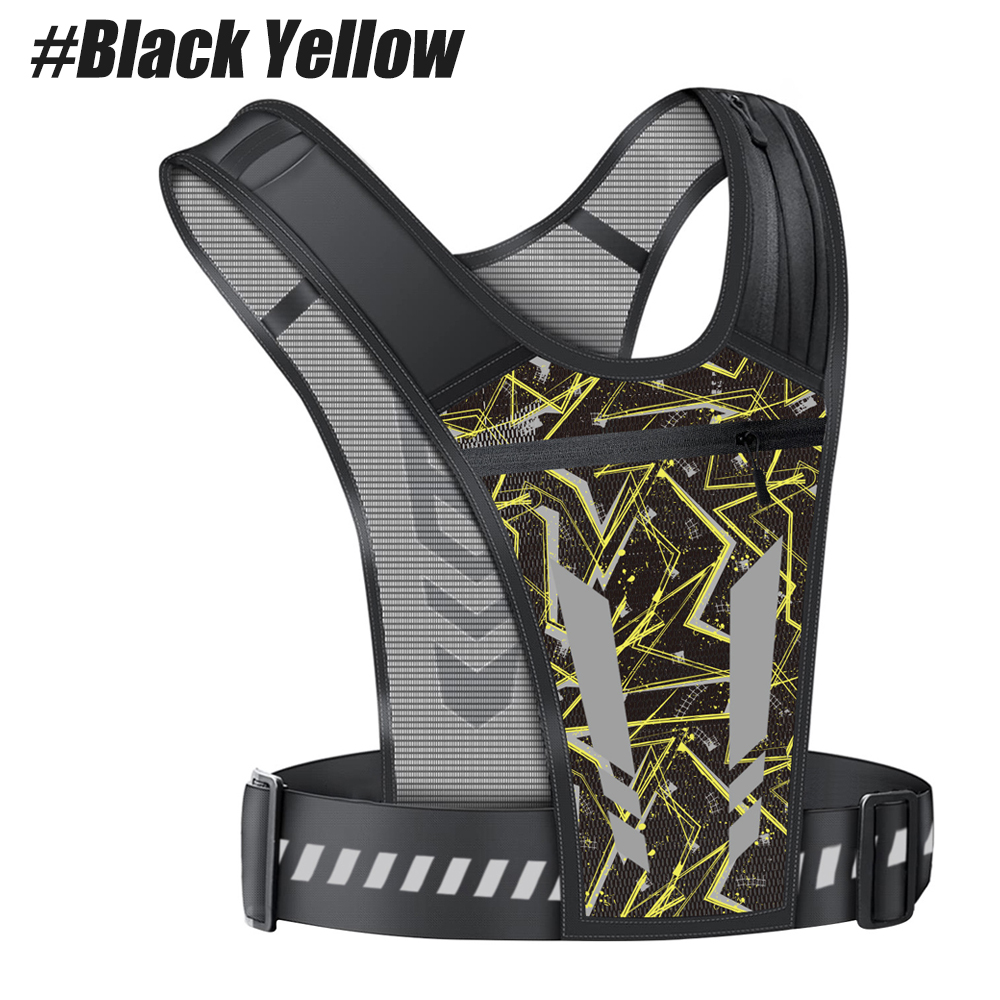 Running Gear Night - Reflective Running Vest with Phone Holder