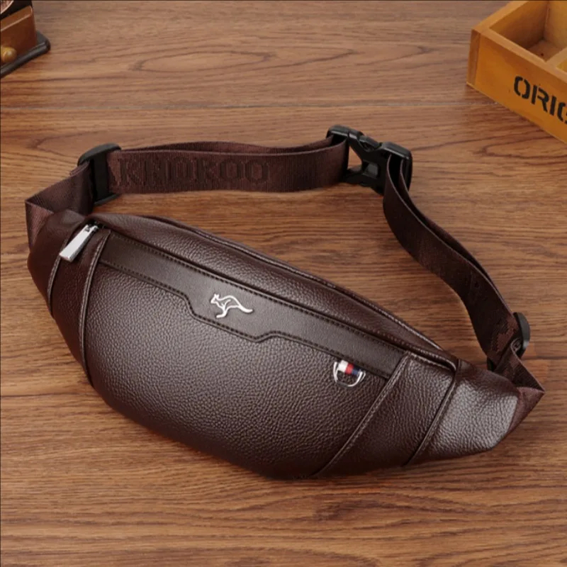 Running Gear Organizer - Business Leather Waist Bag Multifunctional Workout