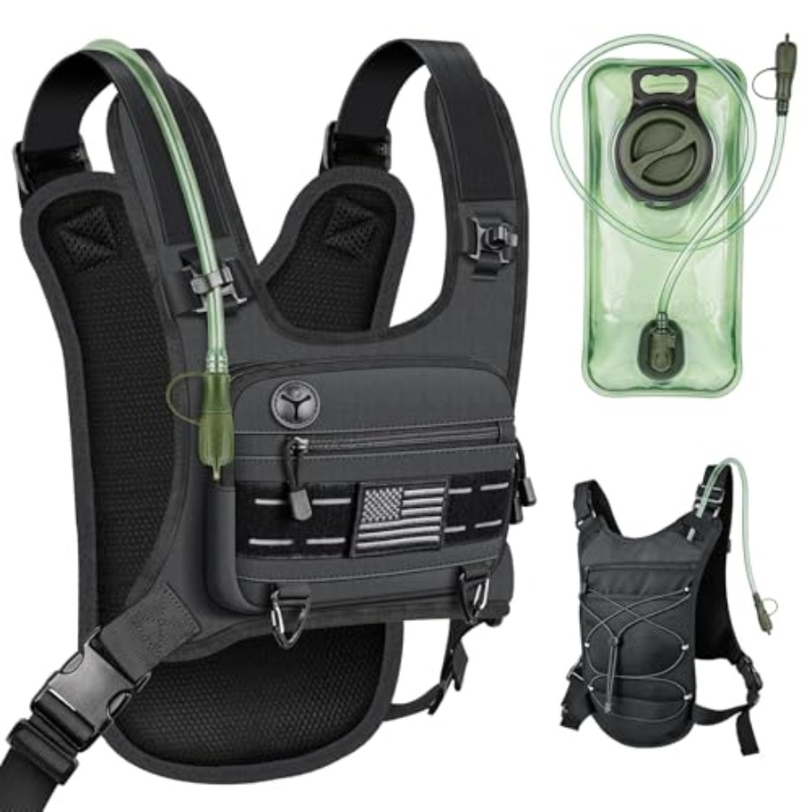 Running Gear Holder - Running Vest with 2L Water Bladder,