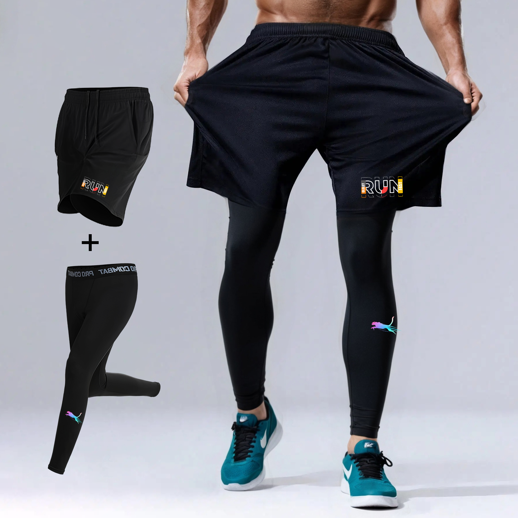 Running Jogging Gear - Men's 2 Piece Running Set Quick