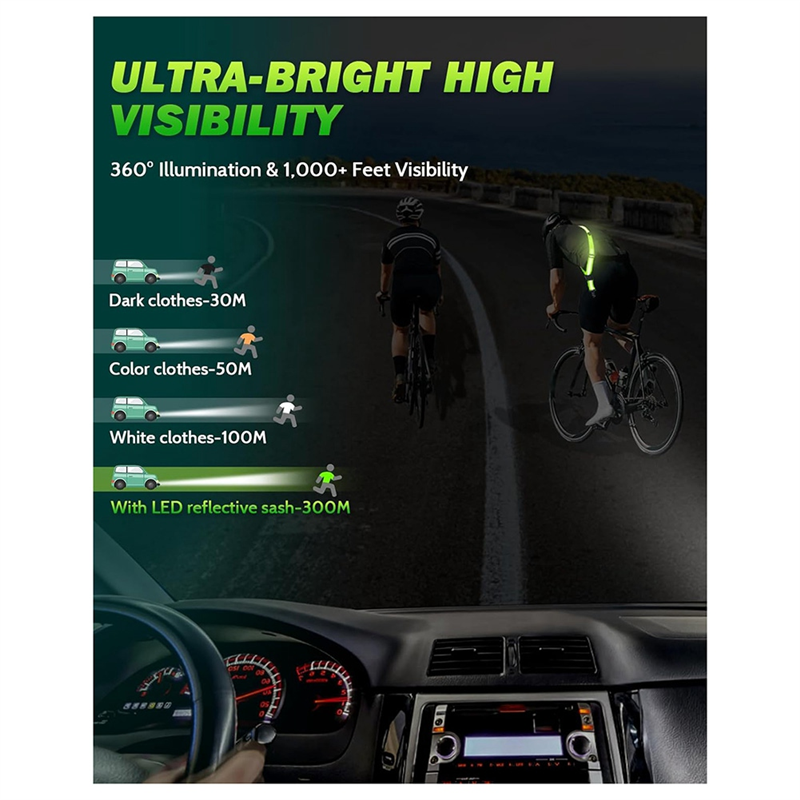 Running Gear Holder - NEW-LED Reflective Belt Sash With Phone