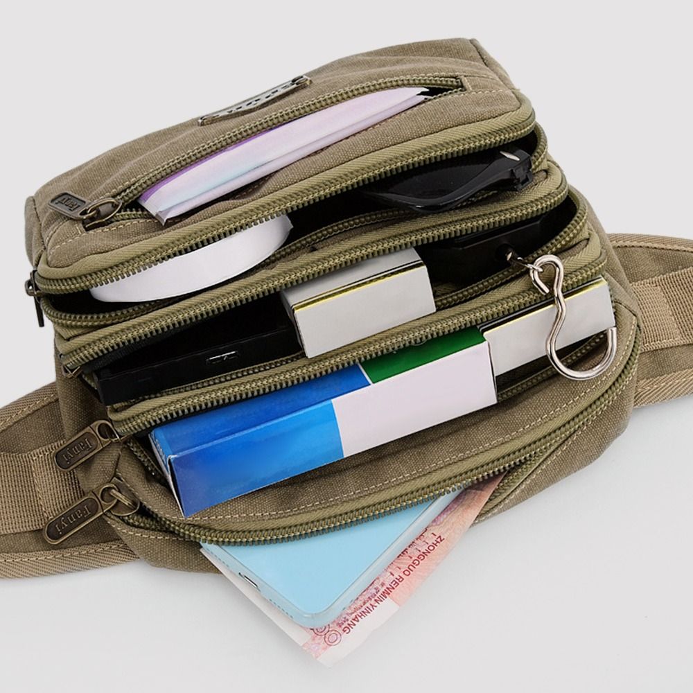Useful Canvas Waist Bags Multi - Running Gear Organizer avis et prix