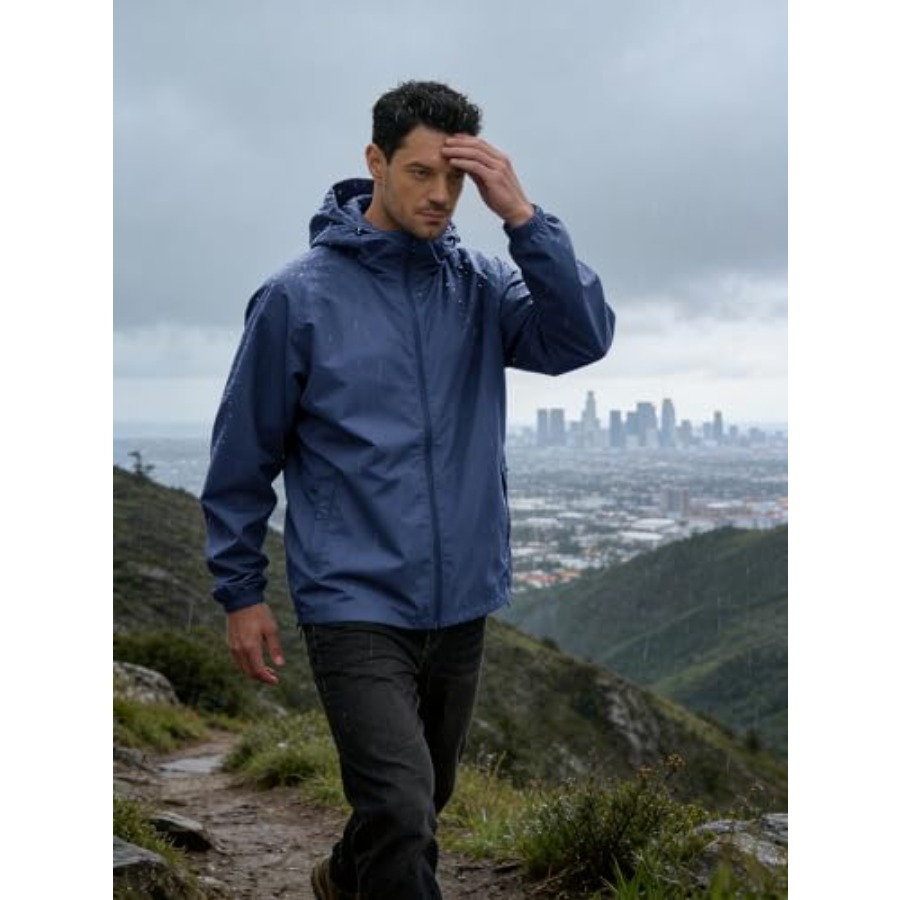 UIQUR Men's Rain Jacket Windbr - Running Gear Rain avis et prix