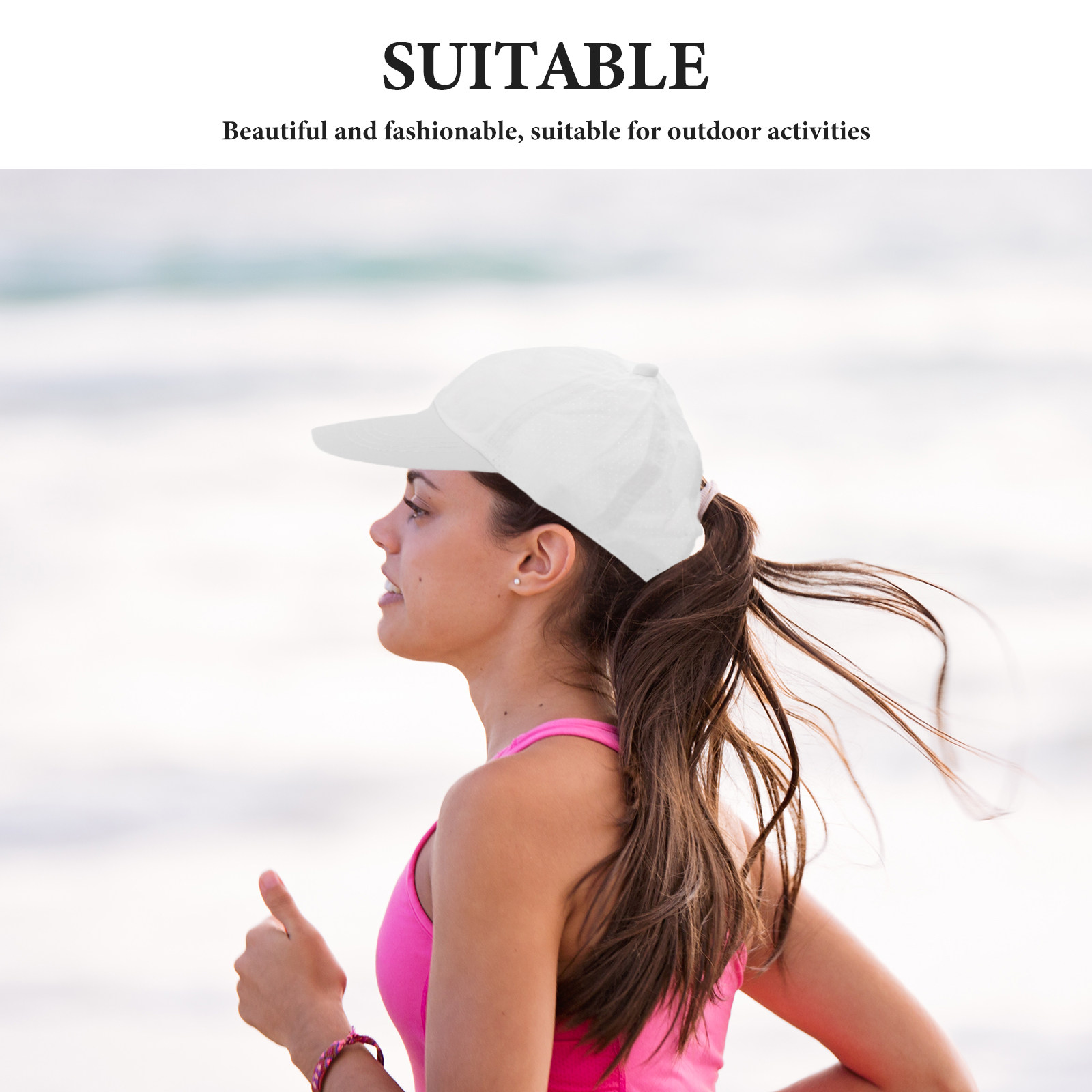 2Pcs Ladies Ponytail Baseball  - Running Cap Mesh avis et prix