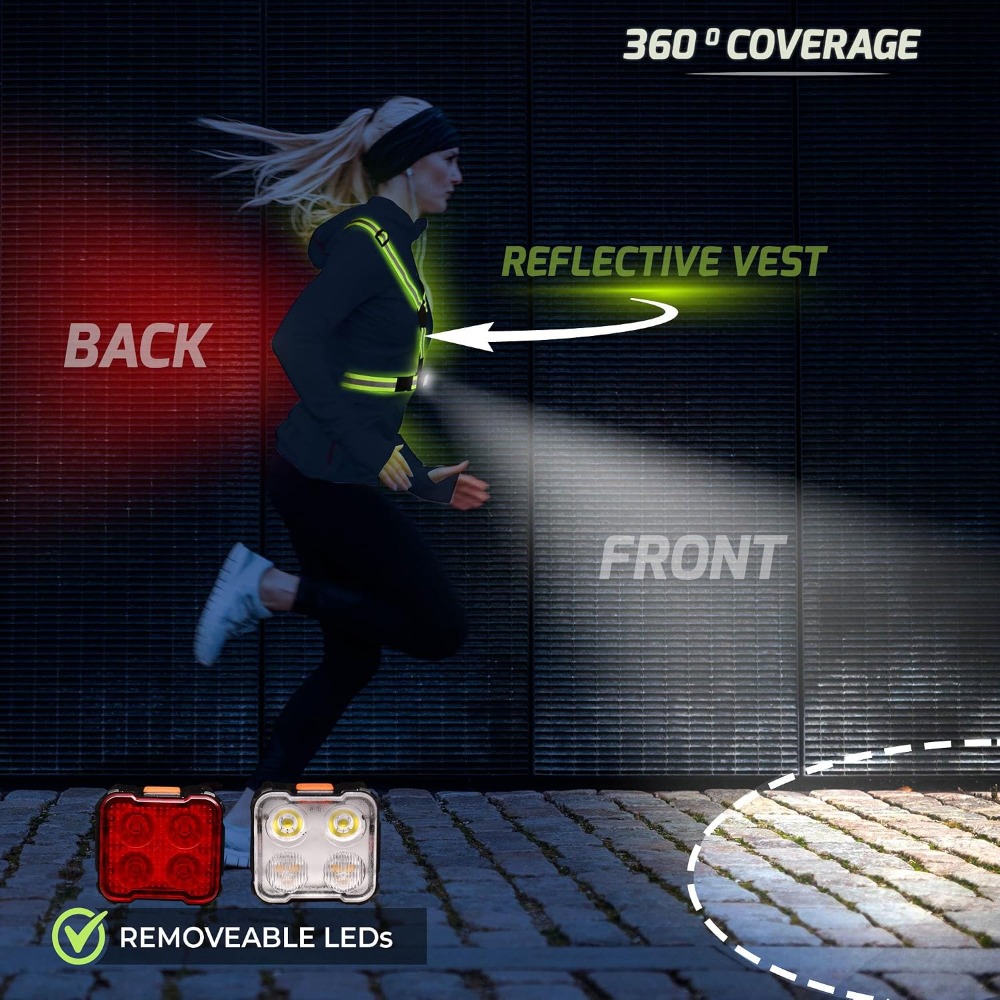 Running Light Vest for Night W - Running Gear Night avis et prix