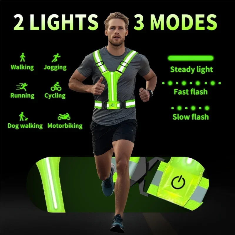 LED Reflective Vest Running Ge - Running Gear Night avis et prix