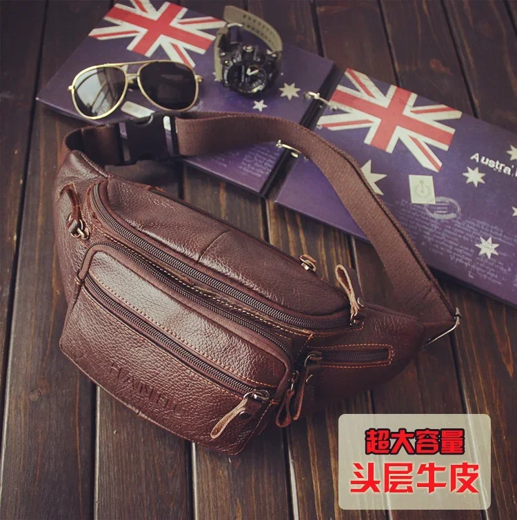 Genuine Cowhide Leather Waist  - Running Gear Organizer avis et prix
