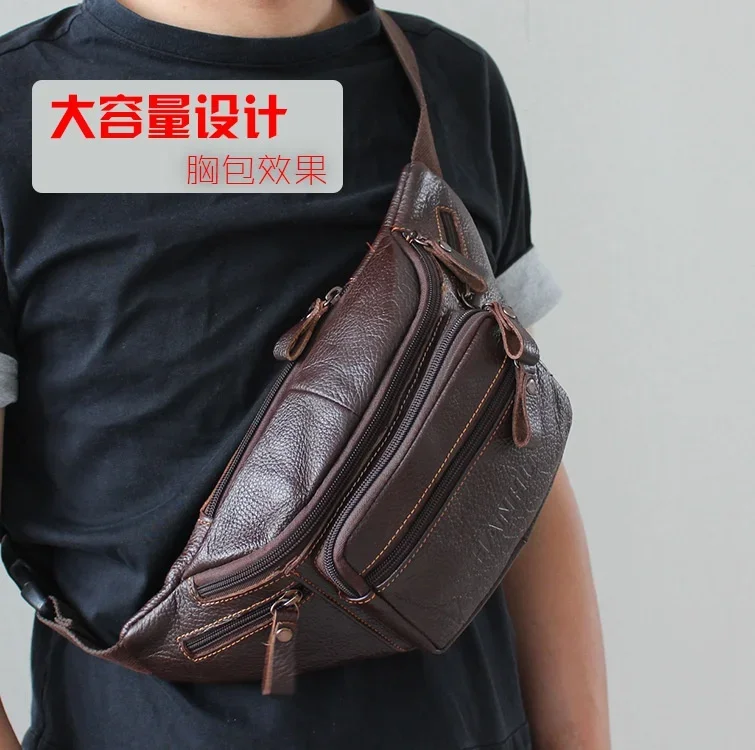 Genuine Cowhide Leather Waist  - Running Gear Organizer avis et prix