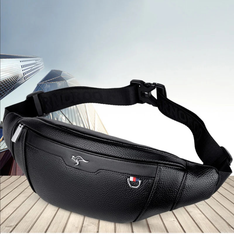 Business Leather Waist Bag Mul - Running Gear Organizer avis et prix