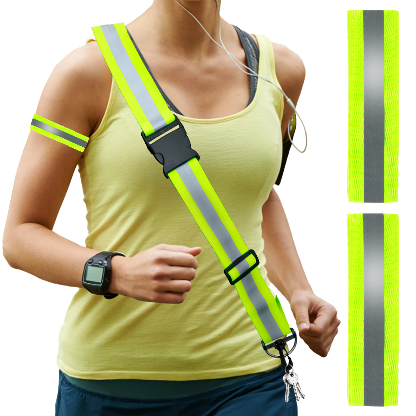 3pcs Reflective Sash for Walki - Running Gear Night avis et prix