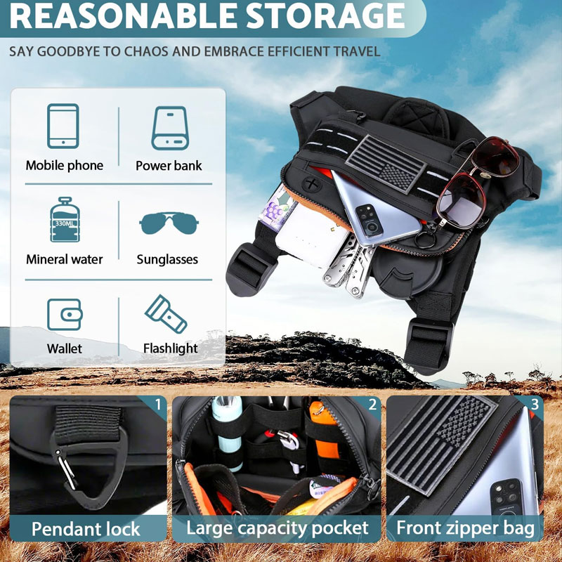 Outdoor Chest Bag For Men Fron - Running Gear Holder avis et prix
