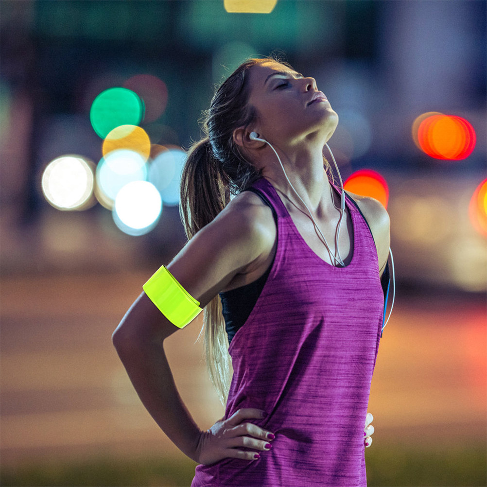 12Pcs Reflective Slap Bracelet - Running Gear Night avis et prix