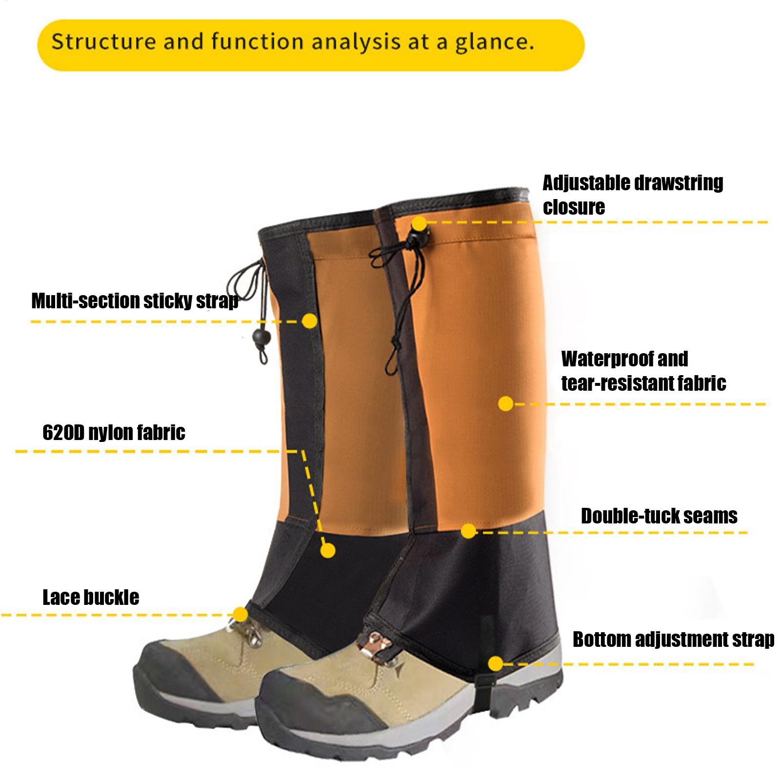 Waterproof Leg Gaiters for Hik - Running Gear Rain avis et prix