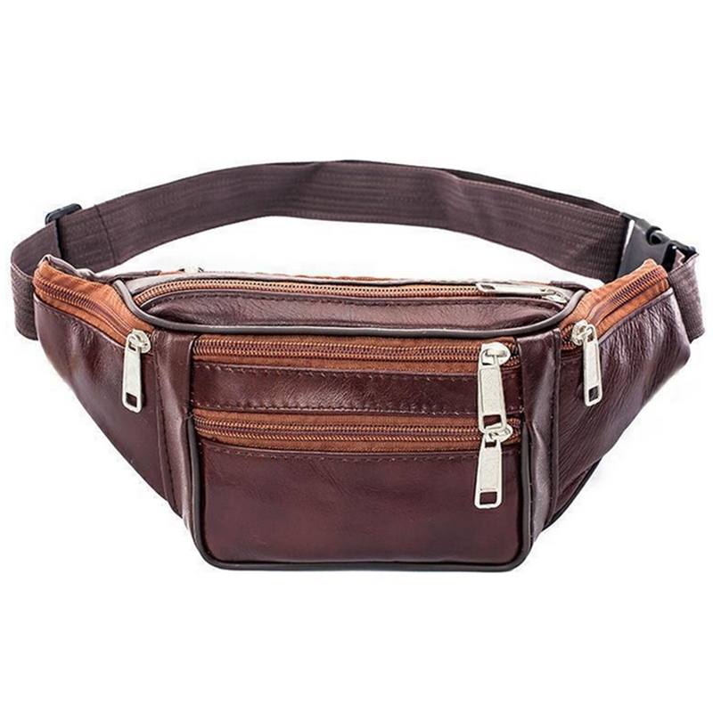 Leather Men Waist Chest Bag Th - Running Gear Organizer avis et prix